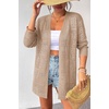 Zeagoo Womens 2026 Summer Crochet Cardigan Sweaters Lightweight Boho Kimono(Beige)