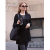 Zeagoo Womens 2026 Summer Crochet Cardigan Sweaters Lightweight Boho Kimono(Black)