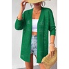 Zeagoo Womens 2026 Summer Crochet Cardigan Sweaters Lightweight Boho Kimono(Green)