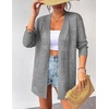 Zeagoo Womens 2026 Summer Crochet Cardigan Sweaters Lightweight Boho Kimono(Grey)