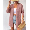 Zeagoo Womens 2026 Summer Crochet Cardigan Sweaters Lightweight Boho Kimono(Pink)