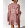 Zeagoo Womens 2026 Summer Crochet Cardigan Sweaters Lightweight Boho Kimono(Pink)