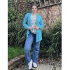 Zeagoo Womens 2026 Summer Crochet Cardigan Sweaters Lightweight Boho Kimono(Teal)