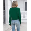 Zeagoo Women’s Cropped Cardigan Sweaters Lightweight Bolero Shrug for Dress(Deep Green)