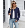 Zeagoo Women’s Cropped Cardigan Sweaters Lightweight Bolero Shrug for Dress(Navy)