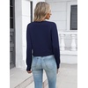 Zeagoo Women’s Cropped Cardigan Sweaters Lightweight Bolero Shrug for Dress(Navy)