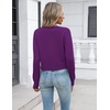 Zeagoo Women’s Cropped Cardigan Sweaters Lightweight Bolero Shrug for Dress(Purple)