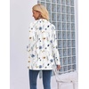Zeagoo Women’s Lightweight Cardigan Open Front Long Sleeve Casual Cardigans(A-flower Blue)