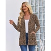 Zeagoo Women’s Lightweight Cardigan Open Front Long Sleeve Casual Cardigans(A-leopard Print)
