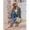 Zeagoo Women’s Lightweight Cardigan Open Front Long Sleeve Casual Cardigans(Army Green)
