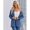 Zeagoo Women’s Lightweight Cardigan Open Front Long Sleeve Casual Cardigans(Blue)