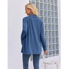 Zeagoo Women’s Lightweight Cardigan Open Front Long Sleeve Casual Cardigans(Blue)
