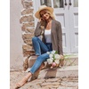 Zeagoo Women’s Lightweight Cardigan Open Front Long Sleeve Casual Cardigans(Brown)