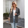 Zeagoo Women’s Lightweight Cardigan Open Front Long Sleeve Casual Cardigans(Gray)