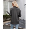 Zeagoo Women’s Lightweight Cardigan Open Front Long Sleeve Casual Cardigans(Gray)
