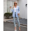 Zeagoo Women’s Lightweight Cardigan Open Front Long Sleeve Casual Cardigans(Light Blue)