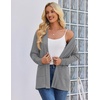 Zeagoo Women’s Lightweight Cardigan Open Front Long Sleeve Casual Cardigans(Light Grey)