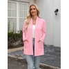 Zeagoo Women’s Lightweight Cardigan Open Front Long Sleeve Casual Cardigans(Light Pink)