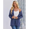 Zeagoo Women’s Lightweight Cardigan Open Front Long Sleeve Casual Cardigans(Navy Blue)