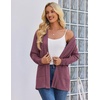 Zeagoo Women’s Lightweight Cardigan Open Front Long Sleeve Casual Cardigans(Wine Red)