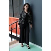 Zeagoo Bomber Jacket Women Varsity Casual Button Down Outfits with Pockets(Army Camo)