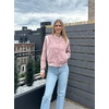 Zeagoo Bomber Jacket Women Varsity Casual Button Down Outfits with Pockets(Pink)