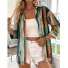 Zeagoo Button Down Shirts for Women 3/4 Sleeve Tops V Neck Collared Blouses Business Casual Outfits(Cx289)