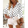 Zeagoo Button Down Shirts for Women 3/4 Sleeve Tops V Neck Collared Blouses Business Casual Outfits(Jh592)