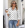 Zeagoo Button Down Shirts for Women 3/4 Sleeve Tops V Neck Collared Blouses Business Casual Outfits(Jh592)