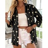 Zeagoo Button Down Shirts for Women 3/4 Sleeve Tops V Neck Collared Blouses Business Casual Outfits(Jh601)