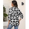 Zeagoo Button Down Shirts for Women 3/4 Sleeve Tops V Neck Collared Blouses Business Casual Outfits(Jh608)
