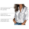 Zeagoo Button Down Shirts for Women 3/4 Sleeve Tops V Neck Collared Blouses Business Casual Outfits(Jh611)