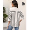 Zeagoo Button Down Shirts for Women 3/4 Sleeve Tops V Neck Collared Blouses Business Casual Outfits(Jh620)