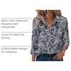 Zeagoo Button Down Shirts for Women 3/4 Sleeve Tops V Neck Collared Blouses Business Casual Outfits(Mz473)