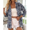 Zeagoo Button Down Shirts for Women 3/4 Sleeve Tops V Neck Collared Blouses Business Casual Outfits(Mz473)