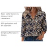 Zeagoo Button Down Shirts for Women 3/4 Sleeve Tops V Neck Collared Blouses Business Casual Outfits(Mz869)