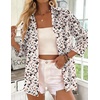 Zeagoo Button Down Shirts for Women 3/4 Sleeve Tops V Neck Collared Blouses Business Casual Outfits(Sa1)