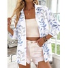 Zeagoo Button Down Shirts for Women 3/4 Sleeve Tops V Neck Collared Blouses Business Casual Outfits(Sp106)