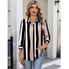 Zeagoo Button Down Shirts for Women 3/4 Sleeve Tops V Neck Collared Blouses Business Casual Outfits(Tz291)