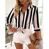 Zeagoo Button Down Shirts for Women 3/4 Sleeve Tops V Neck Collared Blouses Business Casual Outfits(Tz291)