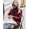 Zeagoo Flannels for Women Cropped Shacket Jacket Fashion Plaid Fall Coat(Z-jh743)