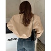 Zeagoo Women Bomber Jacket Button Down Varsity Jackets Casual Shacket(Khaki)