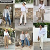 Zeagoo Womens Button Down Shirts Long Sleeve Casual Cotton Gauze Tops(Aa-white)