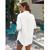 Zeagoo Womens Button Down Shirts Long Sleeve Casual Cotton Gauze Tops(Aa-white)