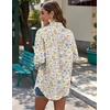 Zeagoo Womens Button Down Shirts Long Sleeve Casual Cotton Gauze Tops(Apricot Blossom)