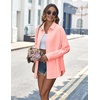 Zeagoo Womens Button Down Shirts Long Sleeve Casual Cotton Gauze Tops(Coral)