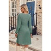 Zeagoo Women’s Fall Sweater Dresses with Pockets Crew Neck Long Sleeve A-Line Dresses for Women 2025 Casual Winter Dresses(Mint Green)