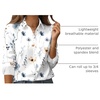Zeagoo Womens Floral Button Down Shirt Long Sleeve Work Blouse with Pocket(C-bf112)