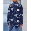 Zeagoo Womens Floral Button Down Shirt Long Sleeve Work Blouse with Pocket(C-bf318)