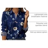 Zeagoo Womens Floral Button Down Shirt Long Sleeve Work Blouse with Pocket(C-bf318)